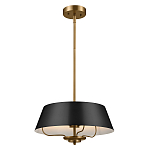 Подвесной светильник с конусовидным металлическим абажуром черного цвета Kichler варинант исполнения - 2 | Loft Concept в Грозном