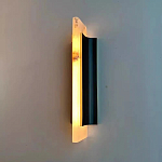 Бра вертикальное с мраморными рассеивателями на черном корпусе Gutter варинант исполнения - 2 | Loft Concept в Грозном