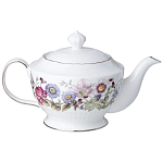 Чайный сервиз из фарфора с рисунком цветов на 6 персон 14 предметов Garden Whisper Porcelain Set  варинант исполнения - 1 | Loft Concept в Грозном