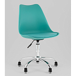 Офисный стул на металлическом основании EGGERY Blue пластик варинант исполнения - 1 | Loft Concept в Грозном