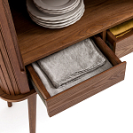 Буфет с двумя раздвижными дверцами Toinette Brown Wooden Cupboard варинант исполнения - 5 | Loft Concept в Грозном