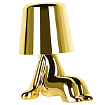 Настольная лампа фигурная цвета золото с гладким абажуром Высота 16 см Sophia варинант исполнения - 2 | Loft Concept в Грозном