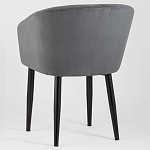 Мягкое кресло на металлических ножках Shaggy Dark Grey варинант исполнения - 4 | Loft Concept в Грозном