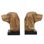 Держатель для книг с бронзовыми фигурками головы собаки Dog Elegance  варинант исполнения - 1 | Loft Concept в Грозном