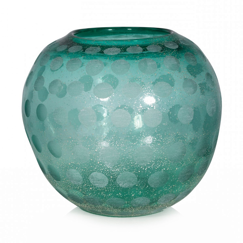 Ваза Turquoise Pear Ball Бирюзовый Ваза Turquoise Pear Ball Бирюзовый в Грозном | Loft Concept