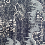 Мебельная ткань Вышивка серый цвет 130 см T2-39 варинант исполнения - 2 | Loft Concept в Грозном