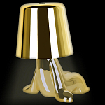 Настольная лампа фигурная цвета золото с гладким абажуром Высота 16 см Sophia варинант исполнения - 7 | Loft Concept в Грозном