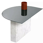 Дизайнерский журнальный стол с рельефным основанием Dutynor варинант исполнения - 2 | Loft Concept в Грозном