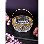 Корзиночка из прозрачного стекла с бронзовой ручкой Eden Garden варинант исполнения - 3 | Loft Concept в Грозном