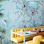 Обои ручная роспись Amazonia Duck Egg варинант исполнения - 5 | Loft Concept в Грозном