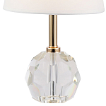 Настольная лампа с хрустальным основанием Manlio Round Crystal Lampshade Table Lamp варинант исполнения - 2 | Loft Concept в Грозном