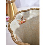 Ваза голубого цвета из фарфора с цветочным рисунком и бронзовой стрекозой Blue Garden варинант исполнения - 6 | Loft Concept в Грозном