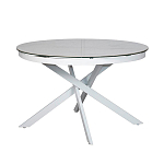Стол обеденный раскладной круглый White Ceramic Table варинант исполнения - 2 | Loft Concept в Грозном
