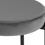 Табурет с мягким круглым сиденьем RIO Grey варинант исполнения - 3 | Loft Concept в Грозном