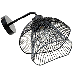 Бра с сетчатым металлическим абажуром Black Mesh Lampshade варинант исполнения - 4 | Loft Concept в Грозном