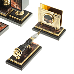 Настольный письменный набор из яшмы и долерита с декором в виде коня Manager Organizer варинант исполнения - 7 | Loft Concept в Грозном