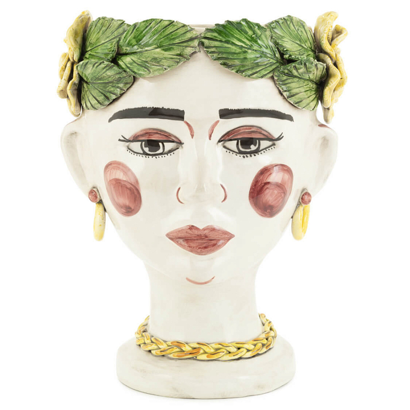 Ваза VASE HEAD SELVA NATURAL H30 Глянцевое золото Мульти Ваза VASE HEAD SELVA NATURAL H30 Глянцевое золото Мульти в Грозном | Loft Concept