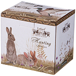 Кружка из фарфора с изображением уток и собаки 400 мл Hunting Porcelain Collection варинант исполнения - 2 | Loft Concept в Грозном