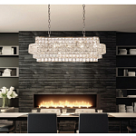 Люстра овальной формы хрустальная в неоклассическом стиле Majesty варинант исполнения - 8 | Loft Concept в Грозном