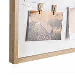 Рамка для фото с подсветкой c 6-ю деревянными прищепками в комплекте Photo Backlight варинант исполнения - 3 | Loft Concept в Грозном