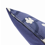 Подушка декоративная синяя с цветочным принтом Blossom Essence Emily варинант исполнения - 2 | Loft Concept в Грозном