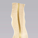 Торшер с изогнутым каркасом Golden Wave варинант исполнения - 3 | Loft Concept в Грозном