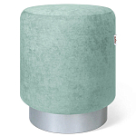 Пуф мятный велюр на металлическом основании Golden Belt варинант исполнения - 1 | Loft Concept в Грозном