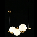 Люстра подвесная светодиодная Jagna 2 Gold and White варинант исполнения - 3 | Loft Concept в Грозном