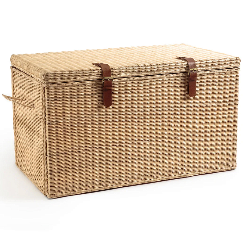 Плетеный сундук из ротанга Nicole Rattan Wicker Chest Бежевый Коричневый Плетеный сундук из ротанга Nicole Rattan Wicker Chest Бежевый Коричневый в Грозном | Loft Concept