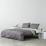 Постельное белье из сатина с принтом треугольники 150х200 см Triangular Dreams варинант исполнения - 6 | Loft Concept в Грозном