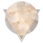 Бра светодиодное с диском из кварца Vendetta варинант исполнения - 1 | Loft Concept в Грозном