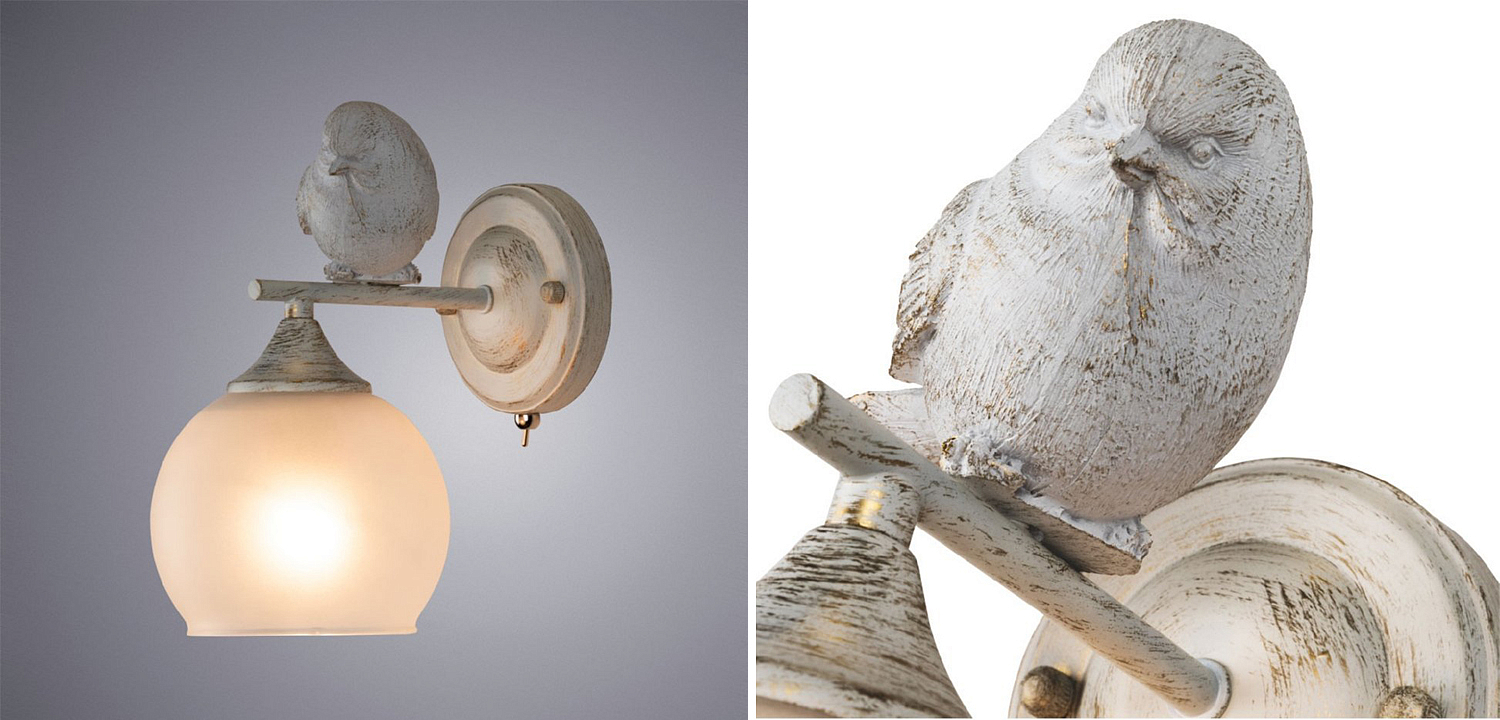 Бра Provence Bird white Бра Provence Bird white - Loft-Concept в Грозном