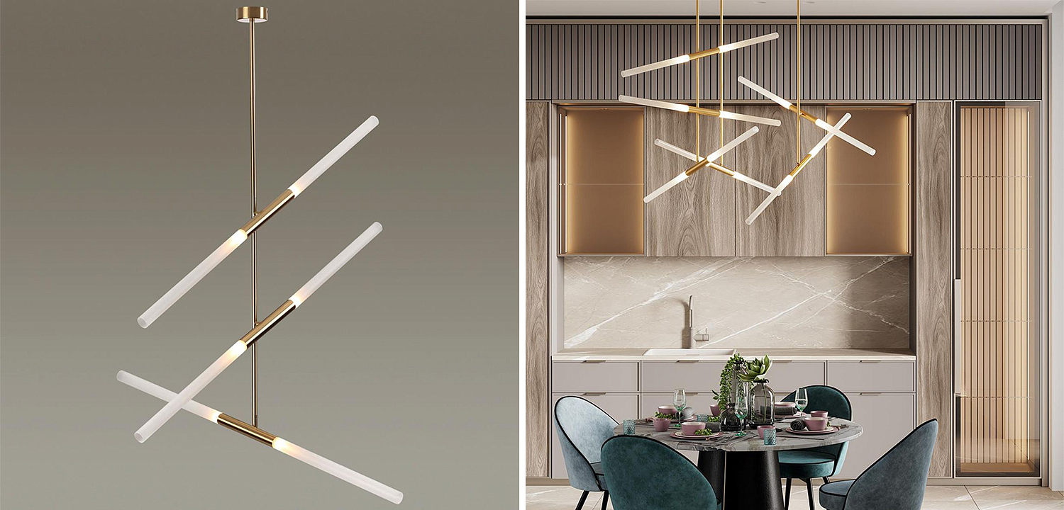 Светильник Gold Delta Light 6 lamp Светильник Gold Delta Light 6 lamp - Loft-Concept в Грозном