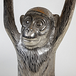 Столик с подстольем в виде обезьянки Bombay Nickel варинант исполнения - 4 | Loft Concept в Грозном