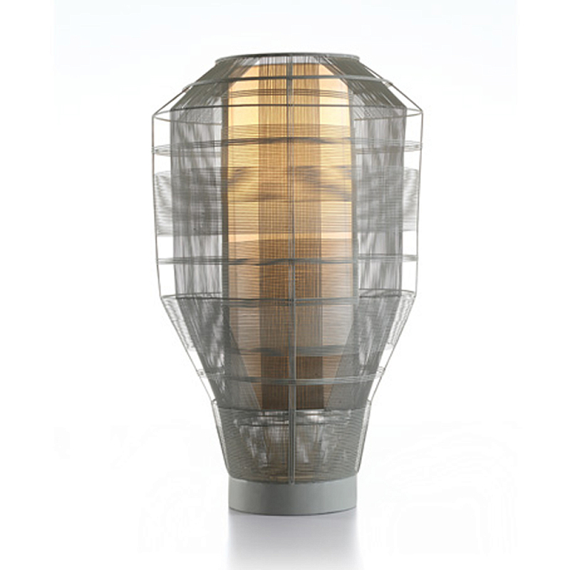 Настольная лампа серого цвета Schema Никель Серый в Грозном | Loft Concept 