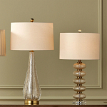 Настольная лампа с фактурным стеклянным корпусом Glamorous Pommel варинант исполнения - 4 | Loft Concept в Грозном