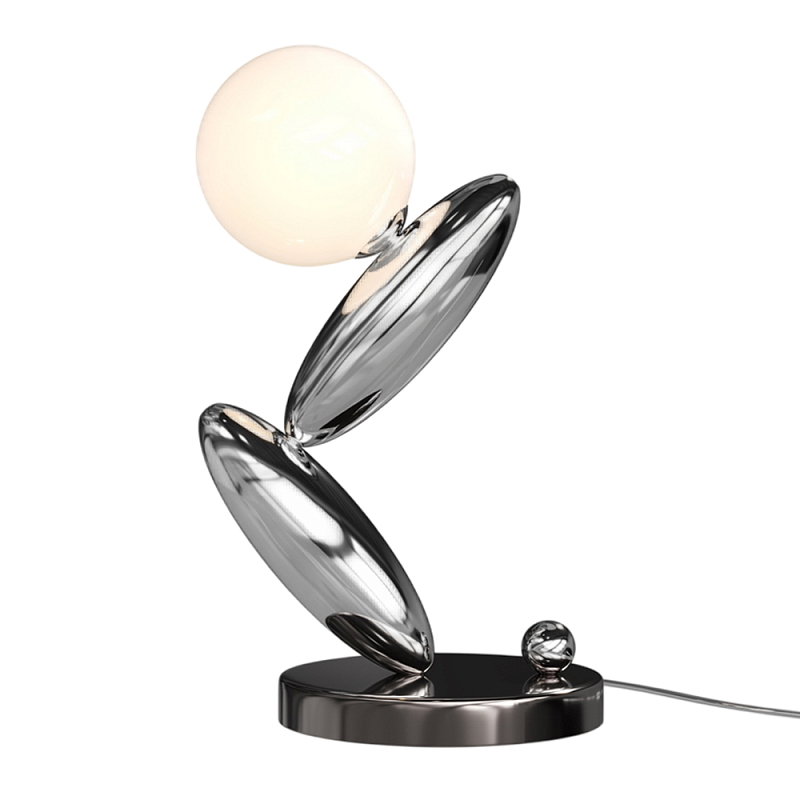 Настольный светильник Resonance 3000К 6Вт Серебряный Белый в Грозном | Loft Concept 