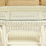 Комплект уличной мебели из ротанга Clara белый варинант исполнения - 13 | Loft Concept в Грозном