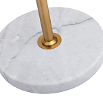 Торшер с мраморным столиком и золотым плафоном Ezio Floor Lamp варинант исполнения - 4 | Loft Concept в Грозном