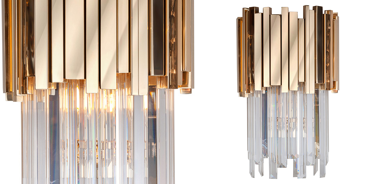 Бра Luxxu Modern Cascade Wall Lamp Gold 40 Бра Luxxu Modern Cascade Wall Lamp Gold 40 - Loft-Concept в Грозном
