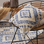 Чехол на подушку с узором в этно-стиле Blue Ikat варинант исполнения - 5 | Loft Concept в Грозном