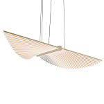 Люстра в виде распахнутых крыльев из тонких металлических планок Flight of Freedom варинант исполнения - 1 | Loft Concept в Грозном