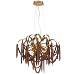 Люстра подвесная с переплетенными металлическими лентами и цепочками Atlantis Chain варинант исполнения - 2 | Loft Concept в Грозном