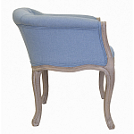 Кресло низкое в стиле прованс Louis French Armchair light blue flax варинант исполнения - 1 | Loft Concept в Грозном