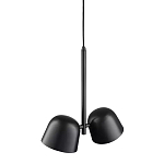Подвесной светильник черный с 2-мя плафонами Pendant lamp Black варинант исполнения - 3 | Loft Concept в Грозном