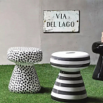 Дизайнерский журнальный стол белый в чёрный горох Gefan варинант исполнения - 2 | Loft Concept в Грозном