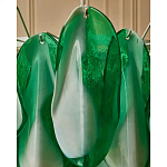 Люстра из стеклянных зеленых лепестков Petalled Illuminator варинант исполнения - 7 | Loft Concept в Грозном