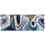 Арт-объект ручной работы Blue Abstraction из 4-х панелей варинант исполнения - 5 | Loft Concept в Грозном