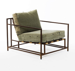 Кресло Inheritance Armchair Olive Military Fabric