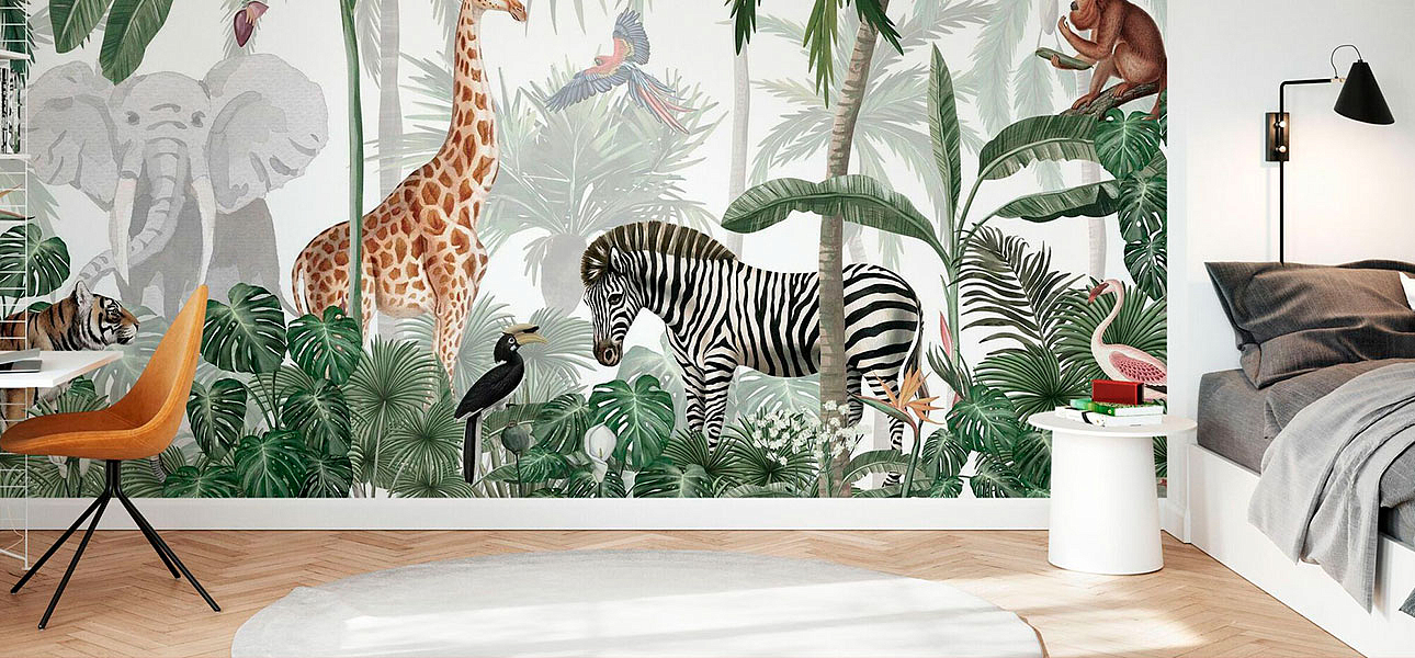 Обои ручная роспись Jungle Jive Обои ручная роспись Jungle Jive - Loft-Concept в Грозном